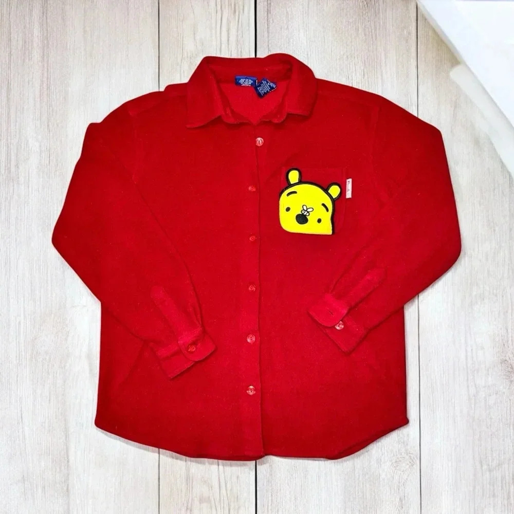 Disney Winnie The Pooh Embroidered Pocket Cardigan Sweater